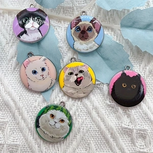 10pcs cartoon animal cat ename - огляд і ціна Earrings