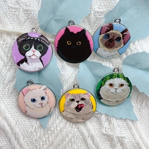 10pcs cartoon animal cat ename - огляд і ціна Earrings