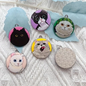 10pcs cartoon animal cat ename - огляд і ціна Earrings