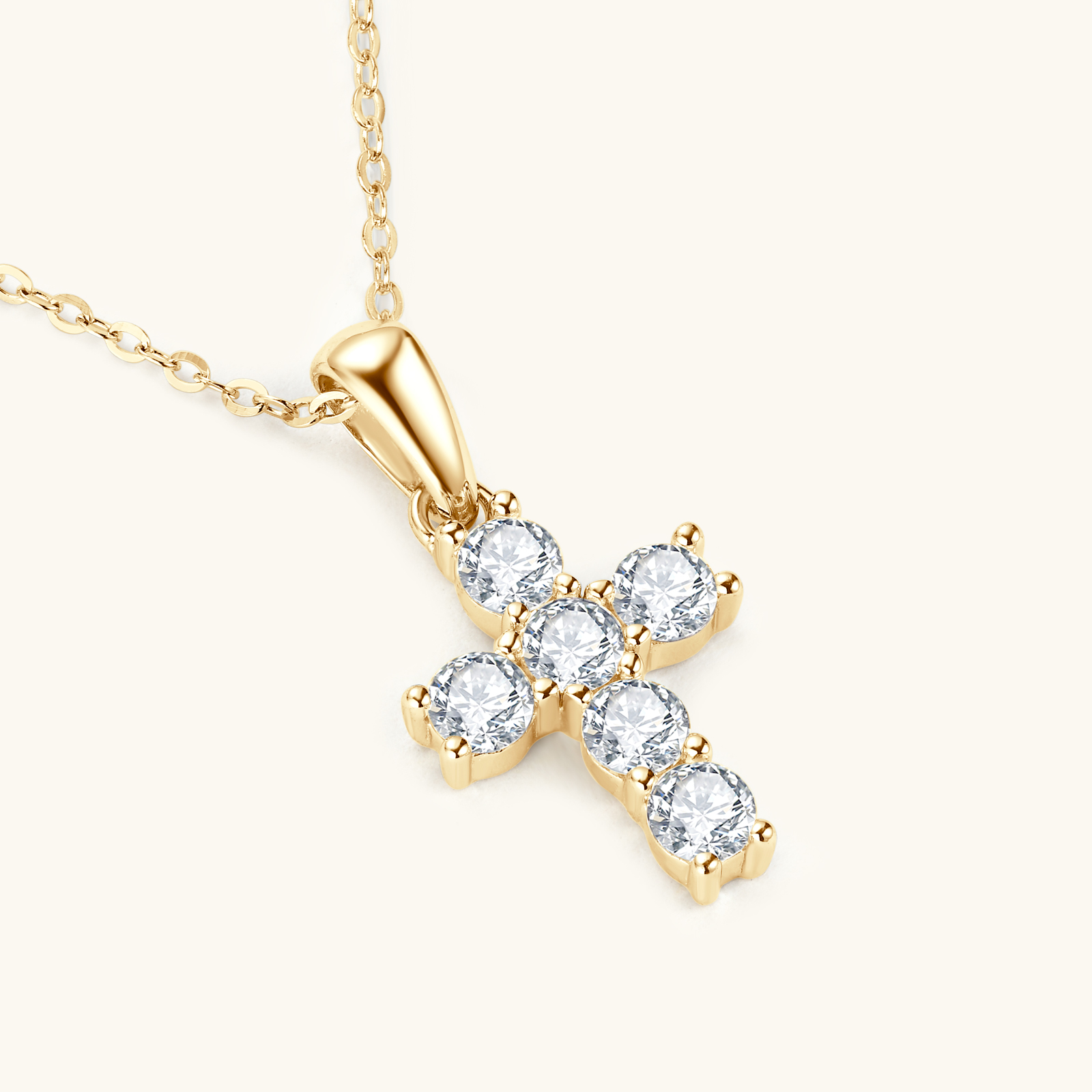 Abestecom 14K Gold Plated Four - огляд і ціна Cross Pendant Necklace Gold