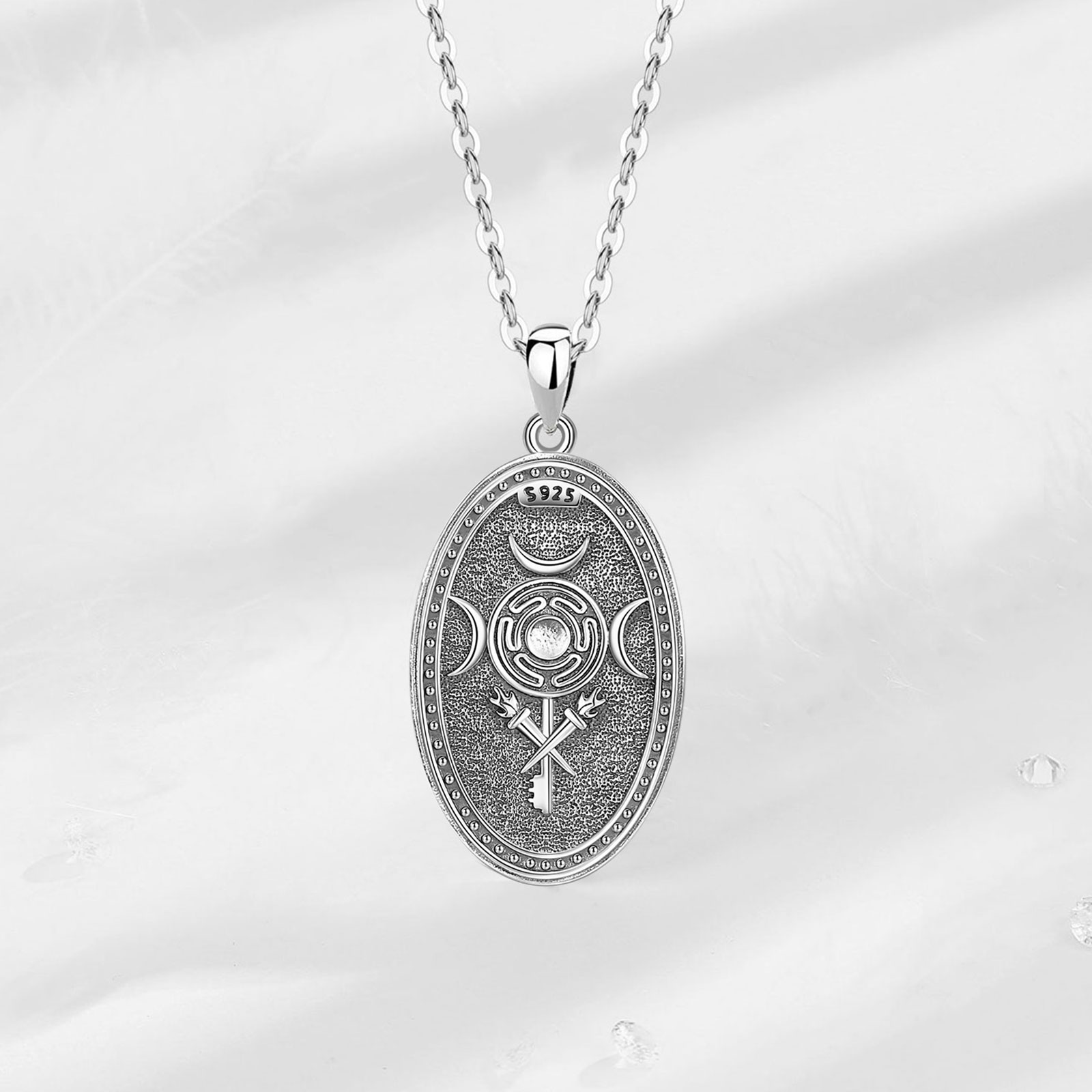 Eudora 925 Sterling Silver Tri - огляд і ціна 925 Sterling Silver Chain Necklace Men