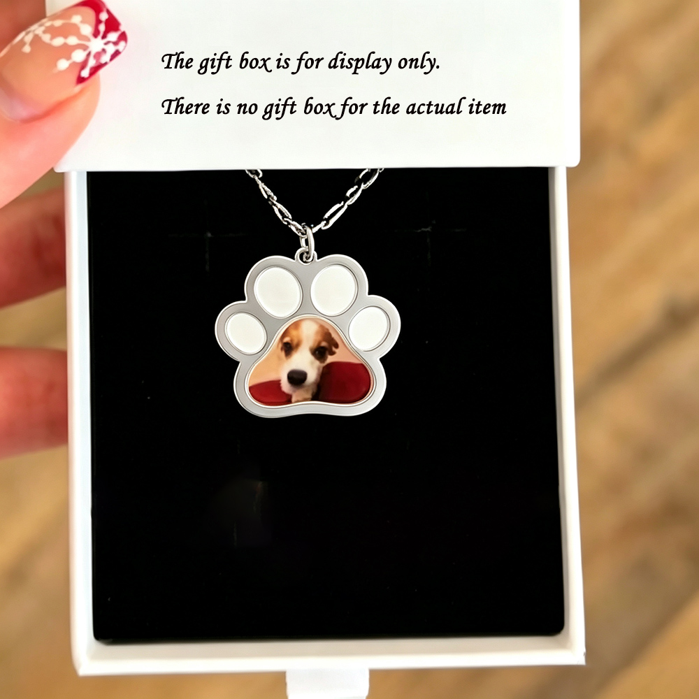 Personalized Pet Paw Colors Pr - огляд і ціна Custom Name Necklace Stainless Steel