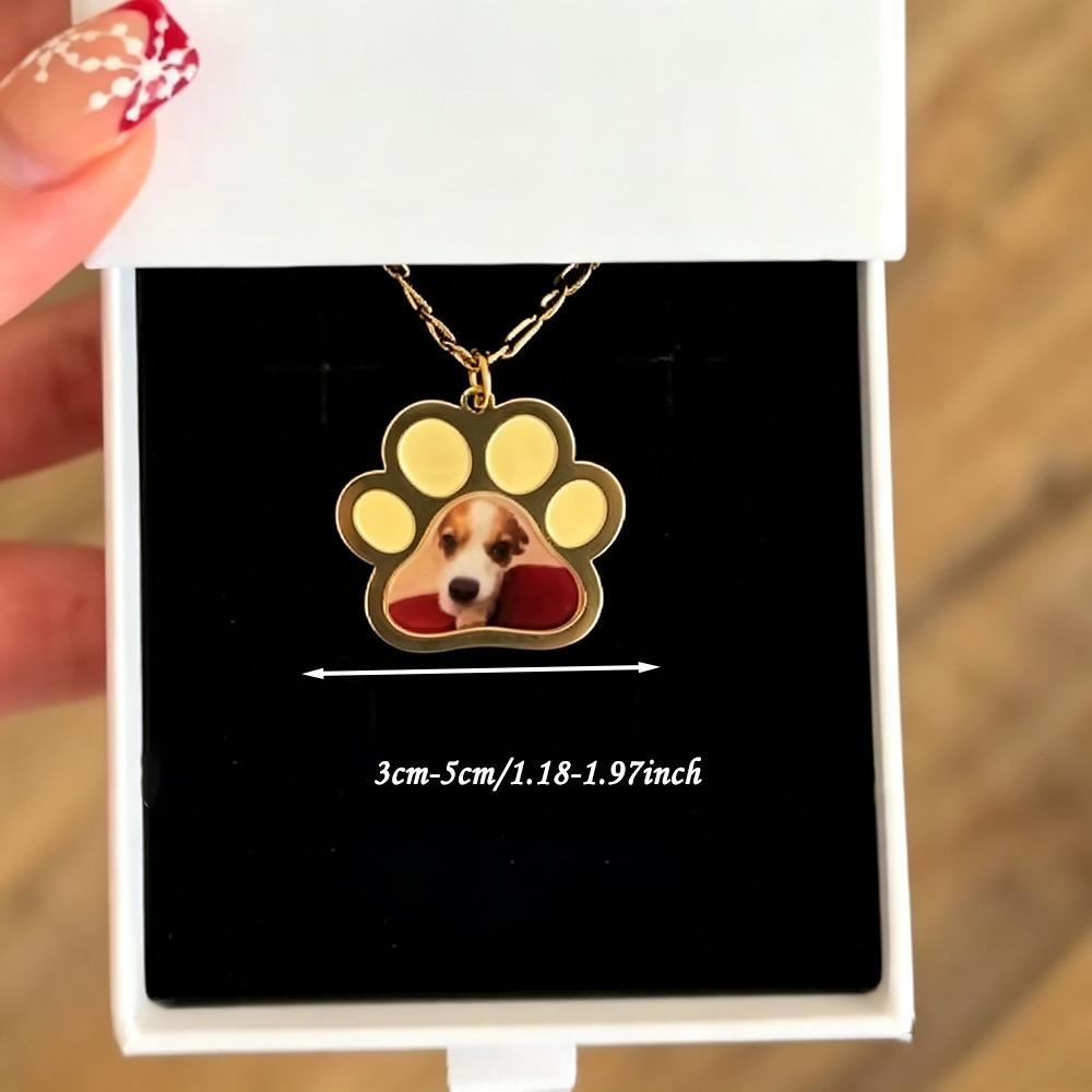 Personalized Pet Paw Colors Pr - огляд і ціна Custom Name Necklace Stainless Steel