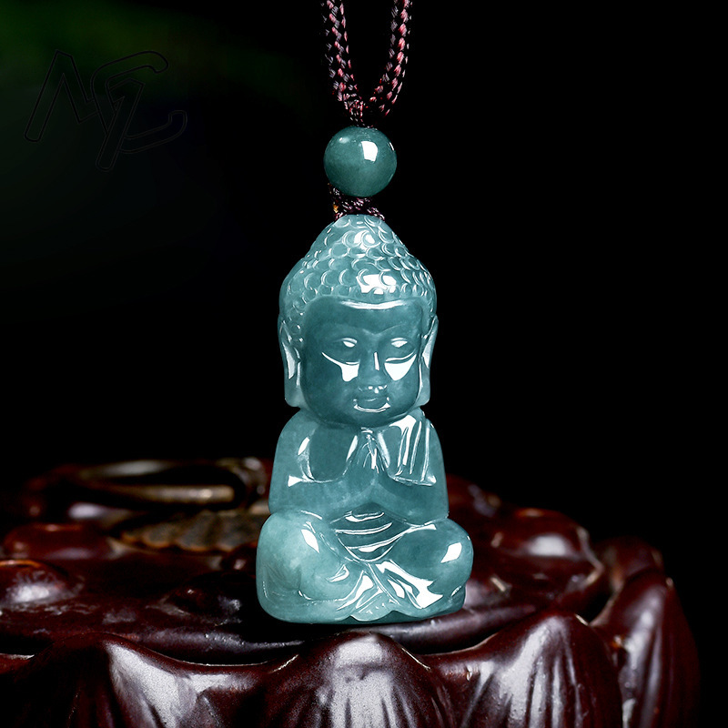 Natural Real Emerald Jade Blue - огляд і ціна Necklaces