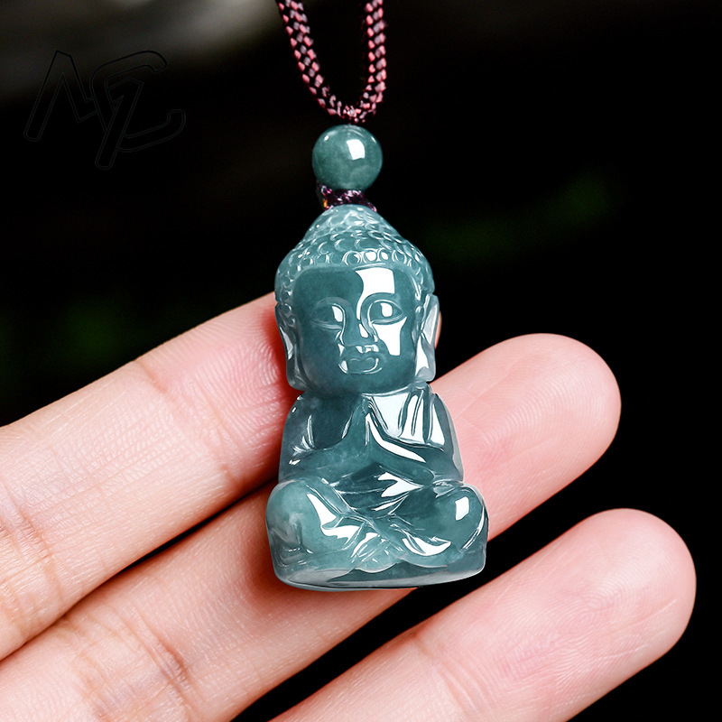 Natural Real Emerald Jade Blue - огляд і ціна Necklaces
