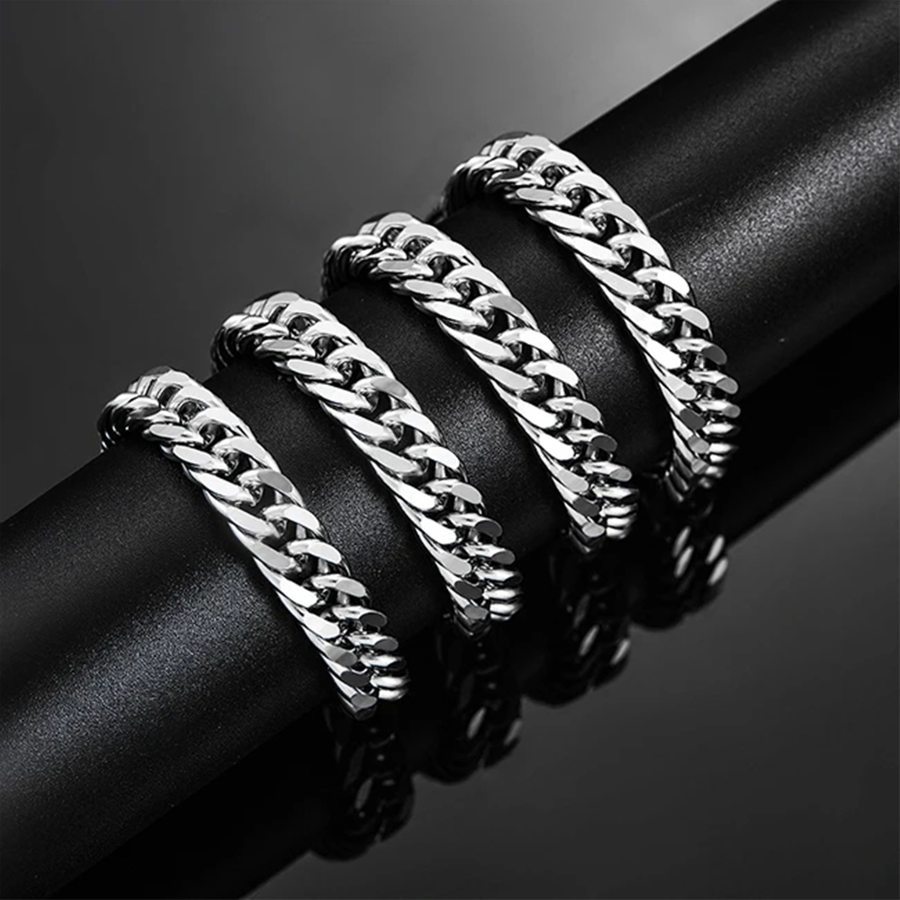 HIYEE 3mm/4mm/5mm/6mm/7mm/8mm  - огляд і ціна Cuban Link Chain 12Mm