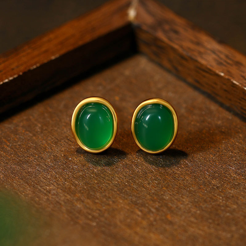 Green Natural Jade Earrings Ta - огляд і ціна Earrings