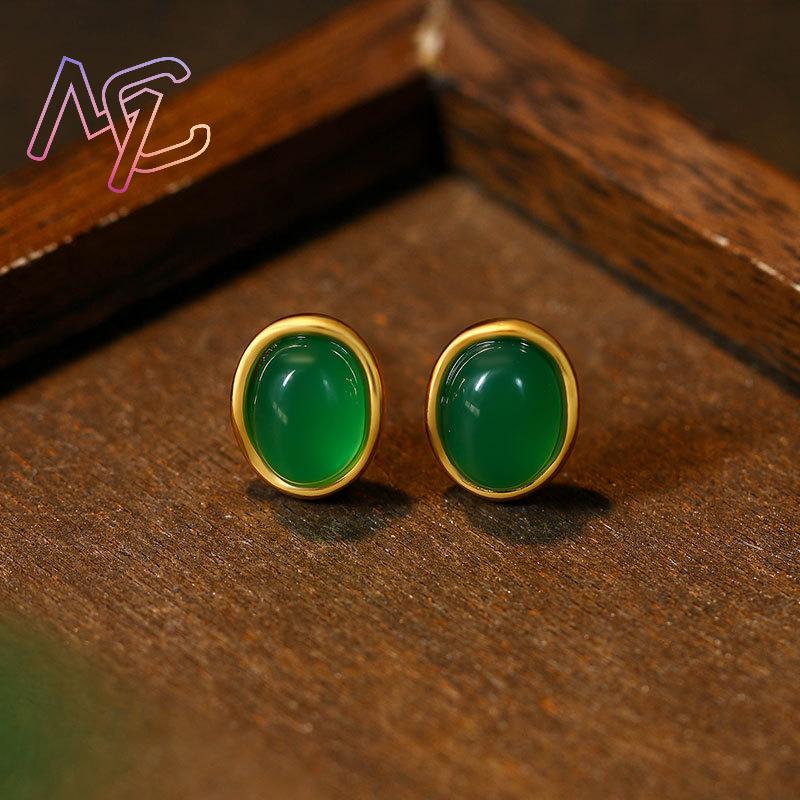 Green Natural Jade Earrings Ta - огляд і ціна Earrings