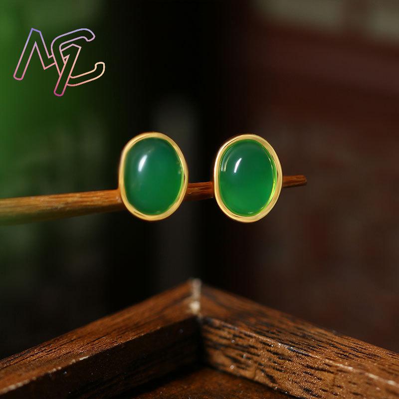 Green Natural Jade Earrings Ta - огляд і ціна Earrings