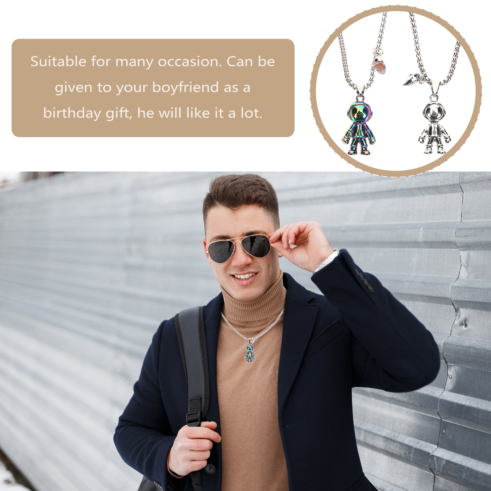 1Pair Couple Matching Necklace - огляд і ціна Magnetic Couple Matching Necklaces