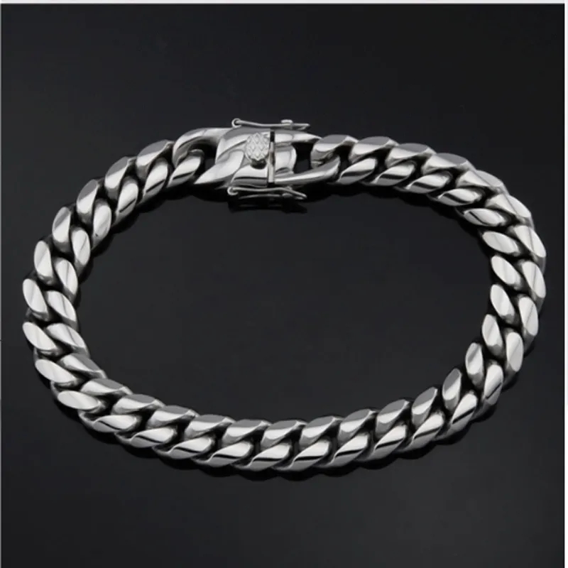 316L Stainless Steel Miami Cur - огляд і ціна Cuban Link Chain 12Mm