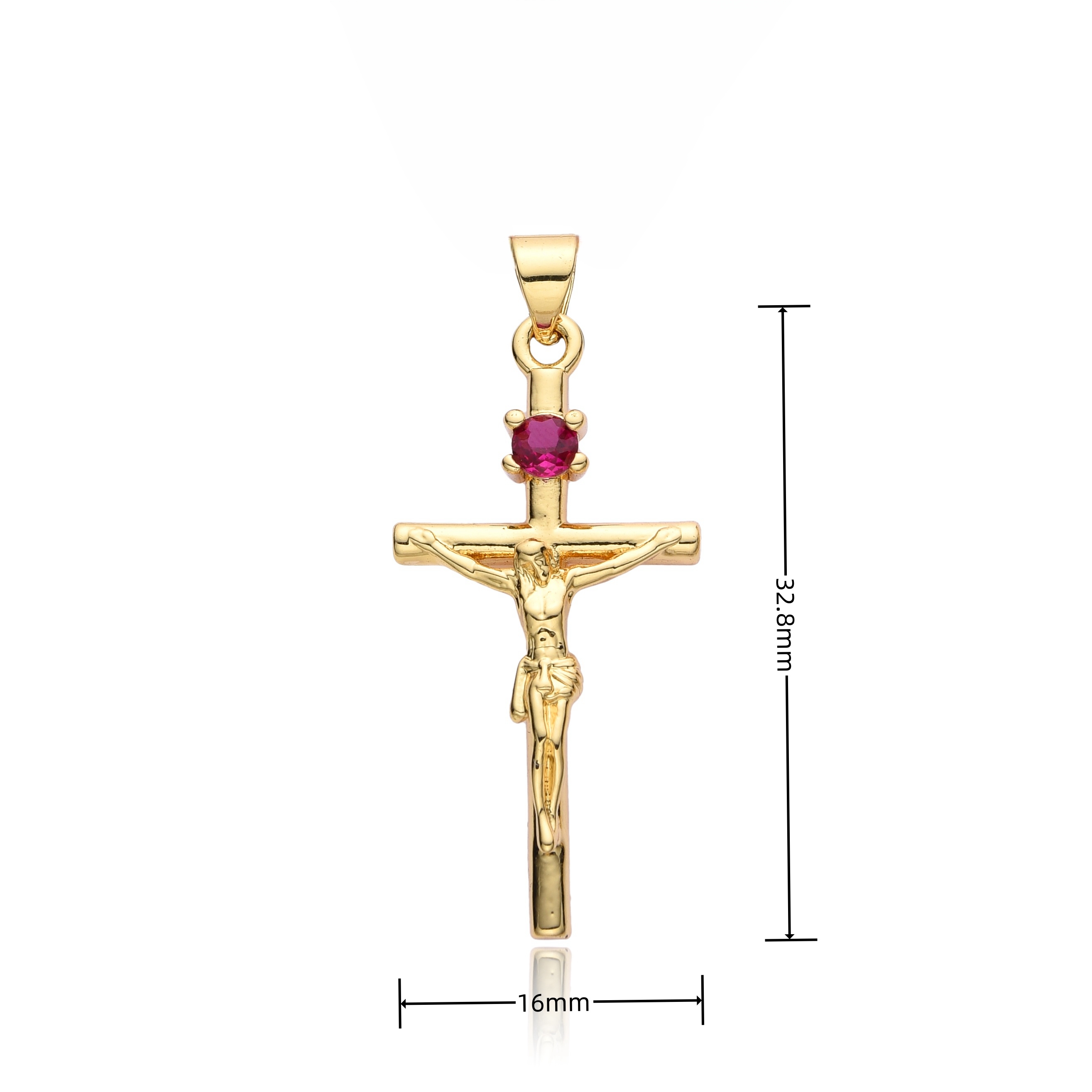 Fashion Micro-inlaid Zircon Cr - огляд і ціна Cross Pendant Necklace Gold
