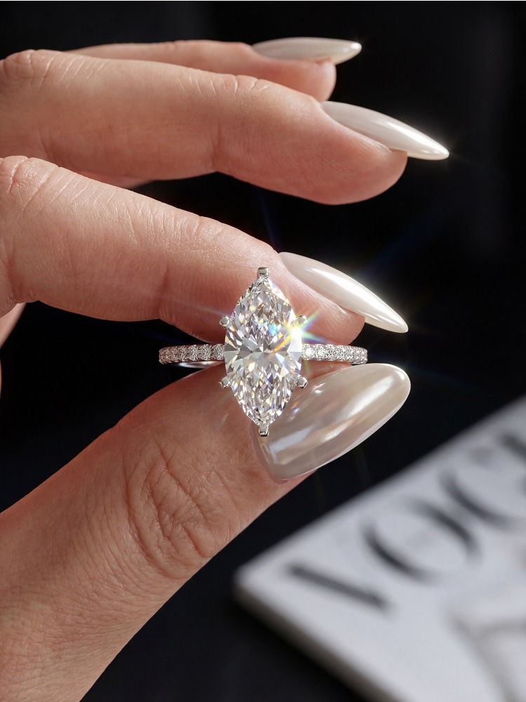 Real 2ct Real Moissanite Diamo - огляд і ціна Moissanite Engagement Ring 1 Carat