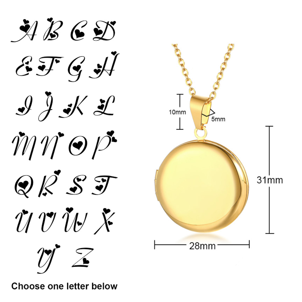 Free Engraving Initials Heart  - огляд і ціна Heart Locket Necklace Photo