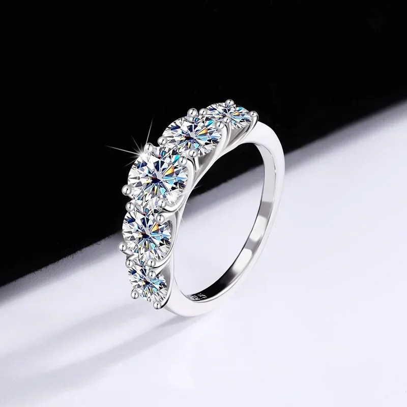 Luxury 18K White Gold Wedding  - огляд і ціна Moissanite Engagement Ring 1 Carat