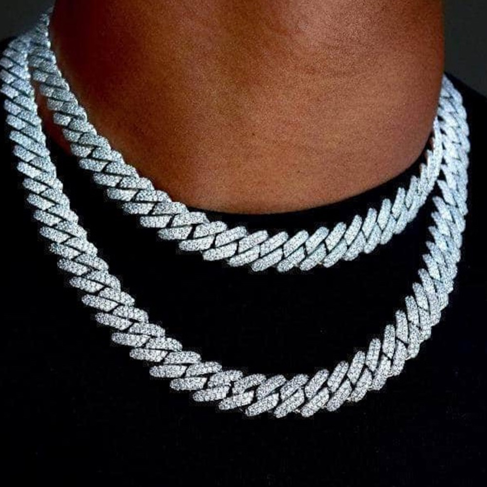 14mm Iced Out  Prong Cuban Lin - огляд і ціна Cuban Link Chain 12Mm