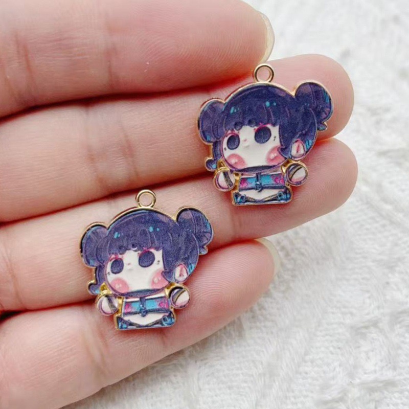 10pcs Cartoon Anime Pendant Oi - огляд і ціна Earrings