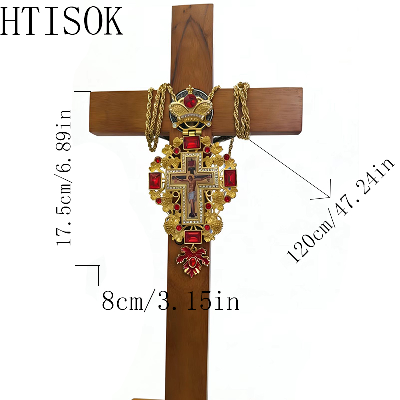 New Premium Red Jewel Gold Ort - огляд і ціна Cross Pendant Necklace Gold