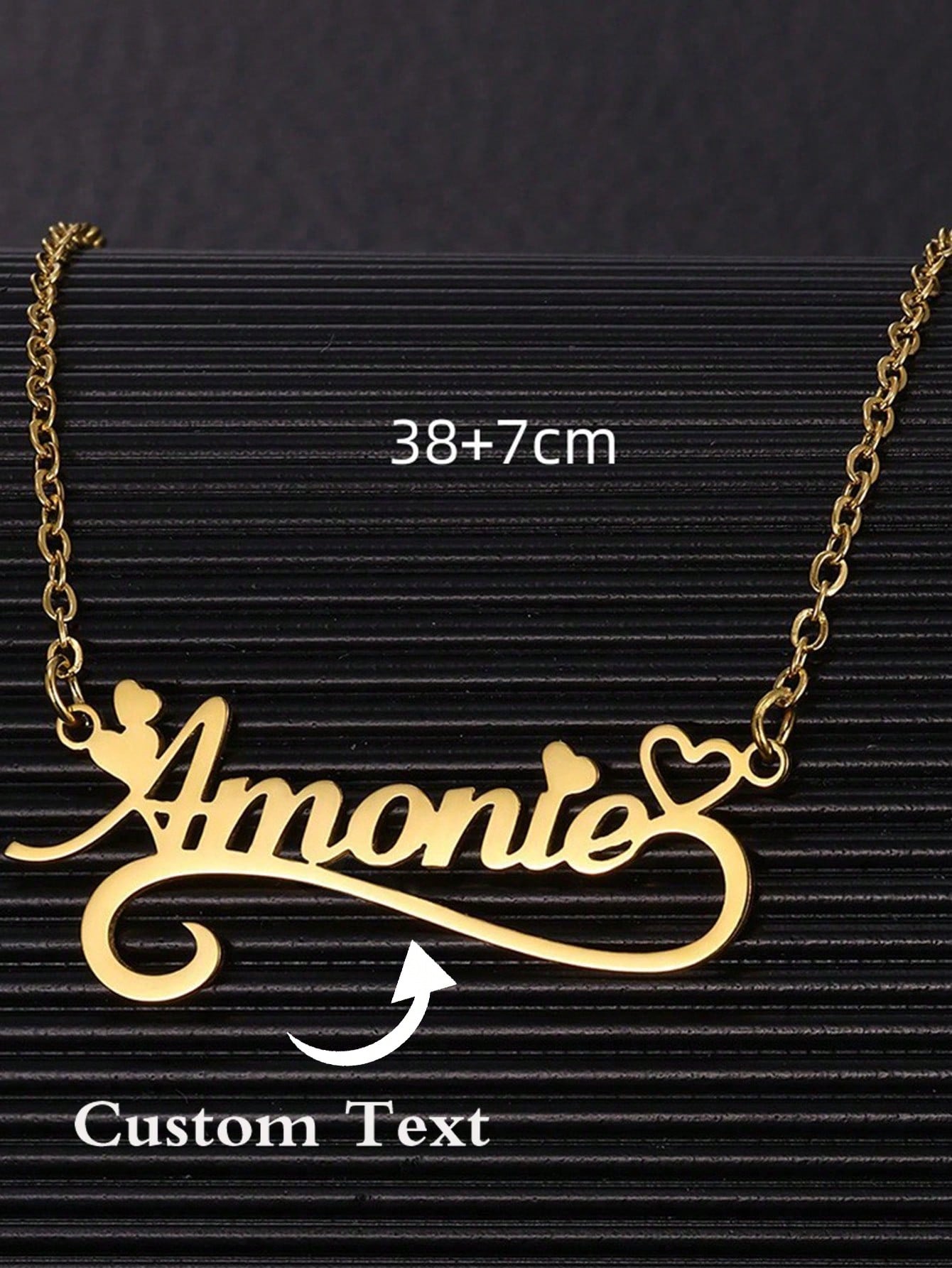 Custom Name Hollow Heart Neckl - огляд і ціна Custom Name Necklace Stainless Steel