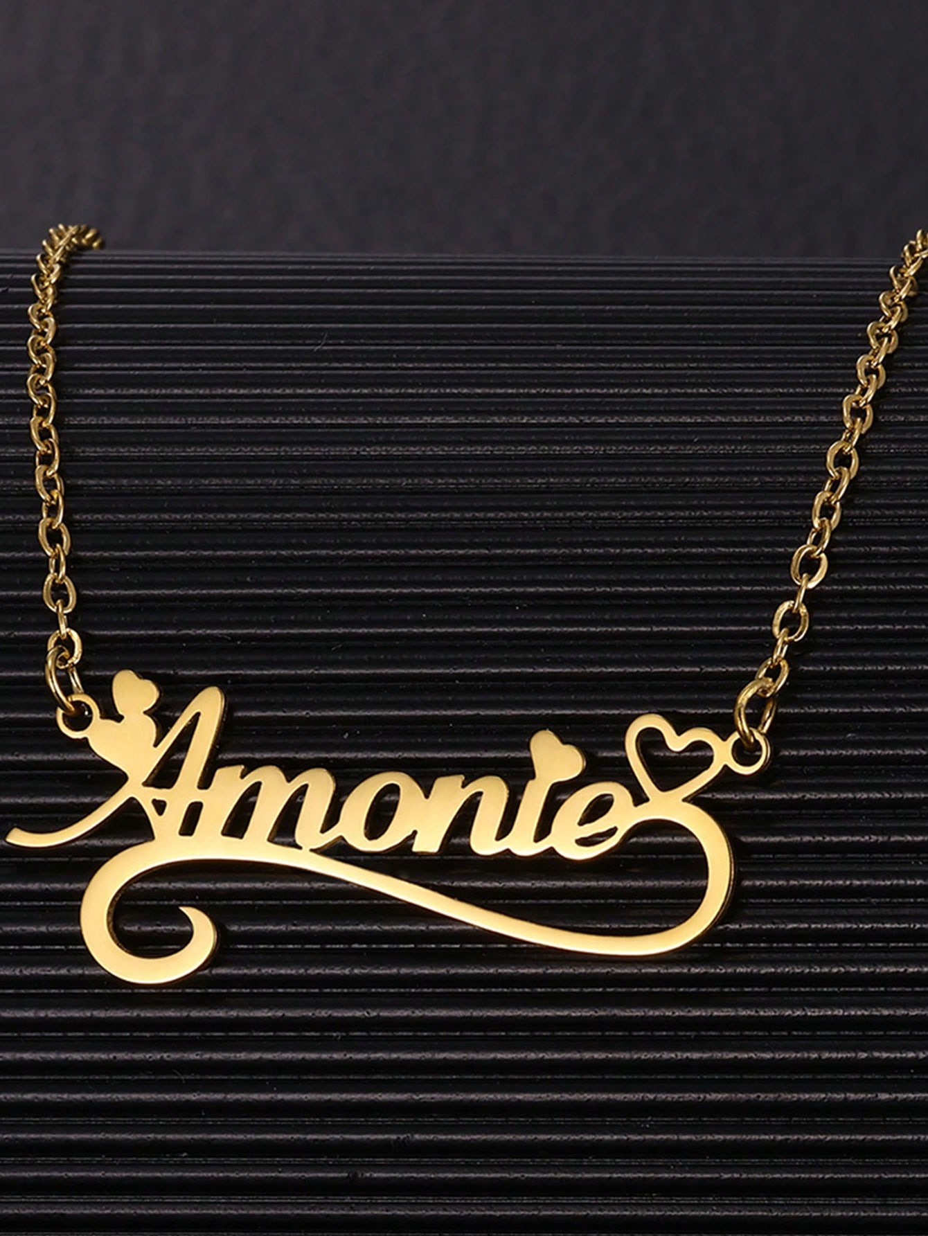 Custom Name Hollow Heart Neckl - огляд і ціна Custom Name Necklace Stainless Steel