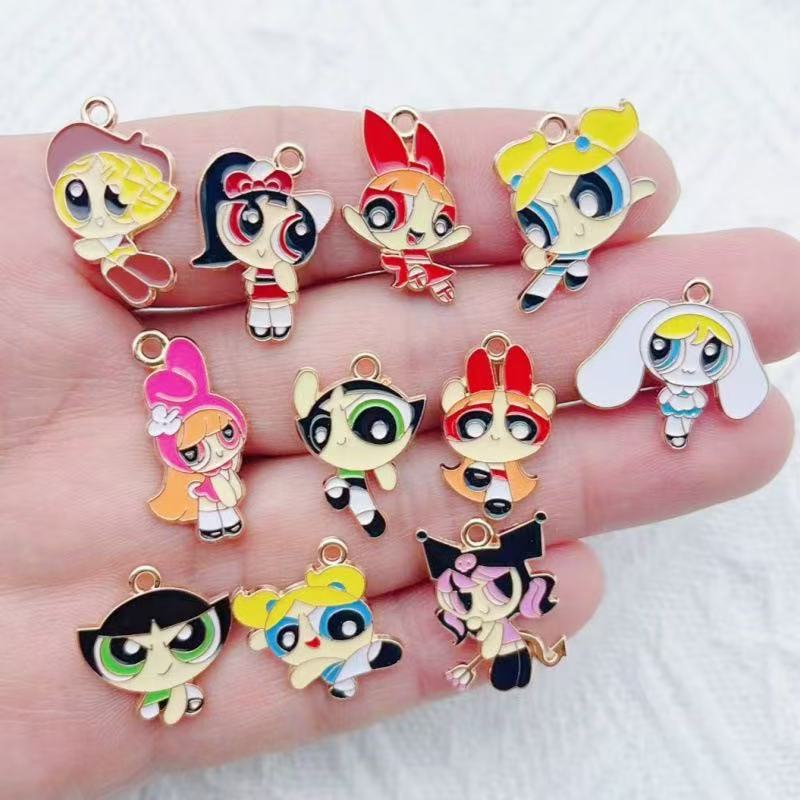 10pcs Alloy Oil-Dripping Carto - огляд і ціна Earrings