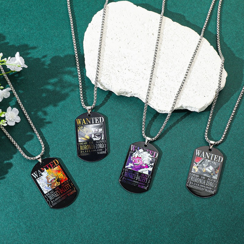 One Piece Luffy Zoro 3 Billion - огляд і ціна Custom Name Necklace Stainless Steel