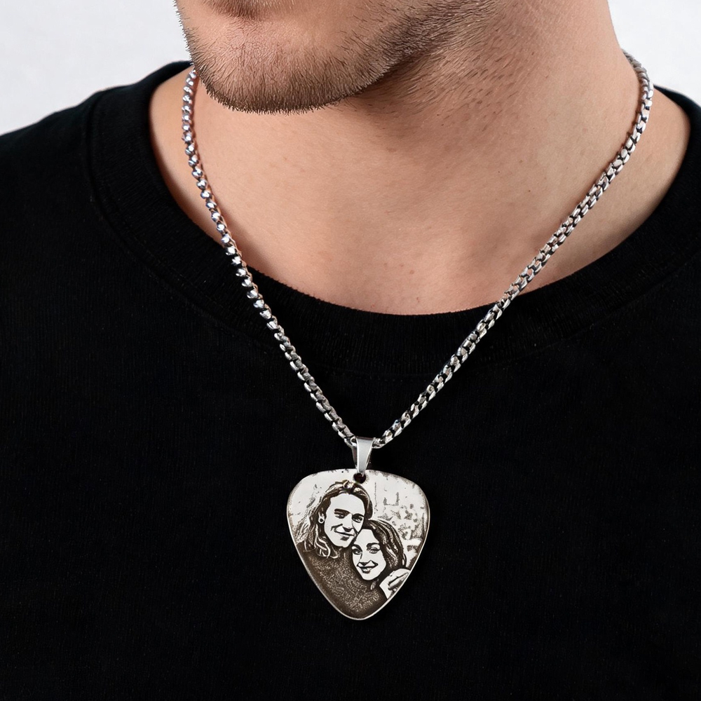 Customized Couple Picture Pend - огляд і ціна Custom Name Necklace Stainless Steel