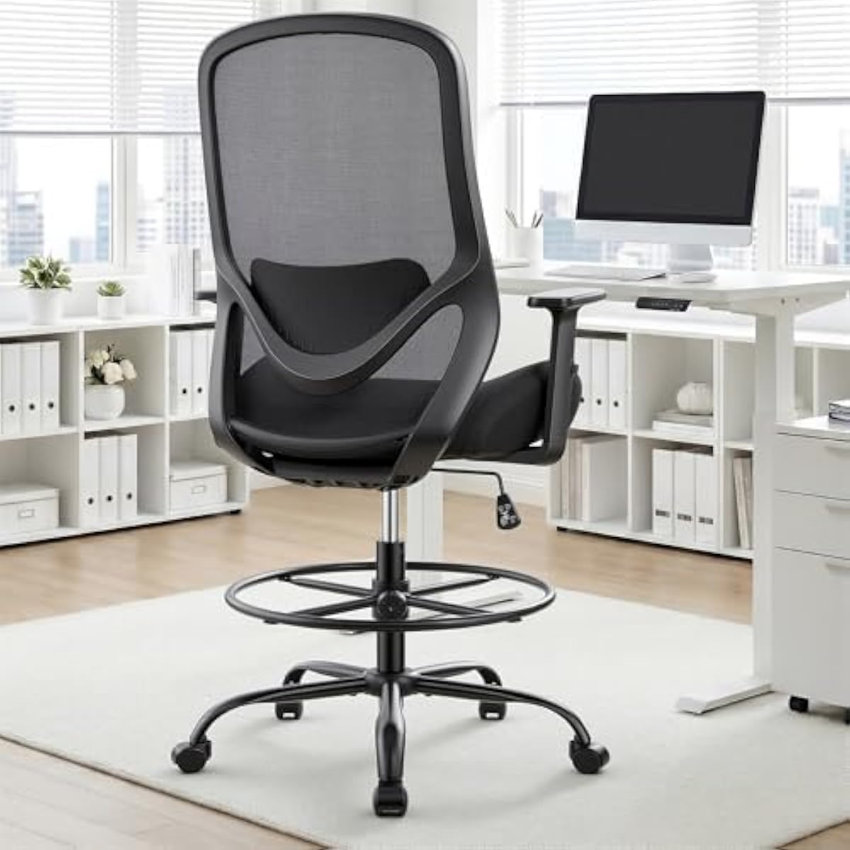 Ergonomic Tall Drafting Chair  - огляд і ціна Rings