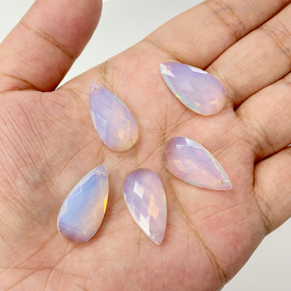 2pcs 13*25mm Long Water Drop S - огляд і ціна Crystal Pendant Necklace Natural Stone
