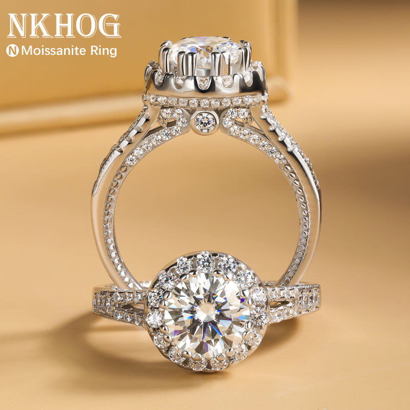 Real 2ct Moissanite Rings 925  - огляд і ціна Moissanite Engagement Ring 1 Carat