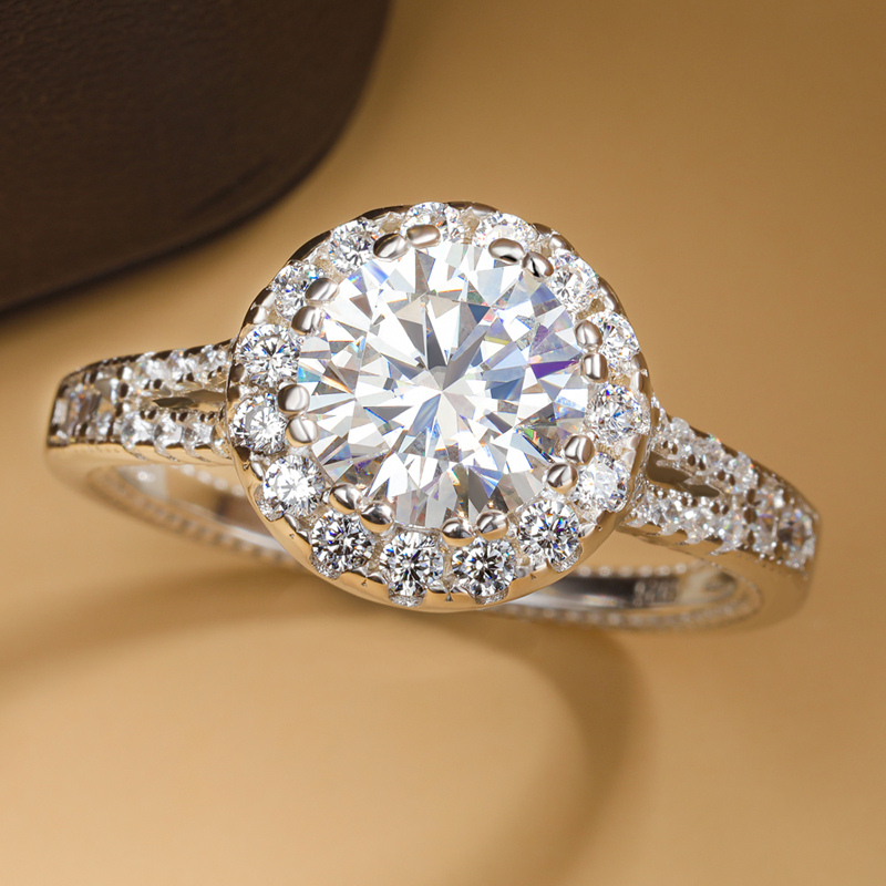 Real 2ct Moissanite Rings 925  - огляд і ціна Moissanite Engagement Ring 1 Carat