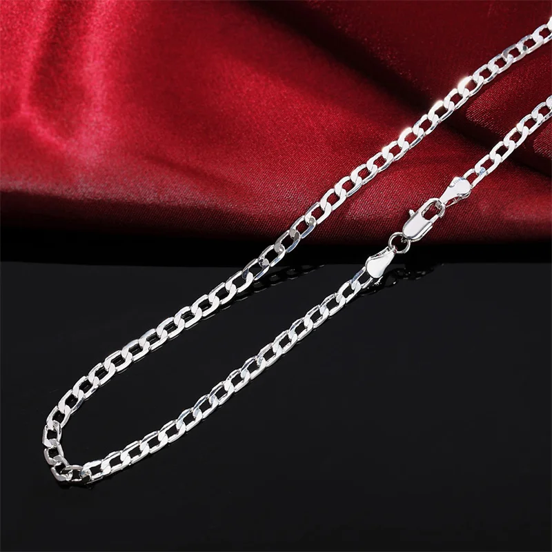 Men's 925 Sterling Silver Neck - огляд і ціна Cuban Link Chain 12Mm