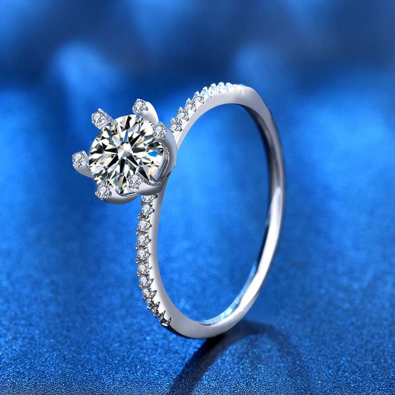 S925 Wedding Engagement Moissa - огляд і ціна Moissanite Engagement Ring 1 Carat