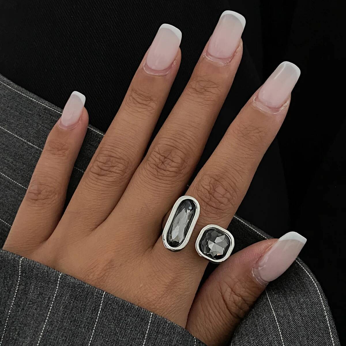 Salircon Vintage Black Acrylic - огляд і ціна Vintage Punk Knuckle Rings Set