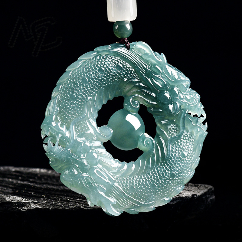 Natural Real Emerald Blue Wate - огляд і ціна Necklaces