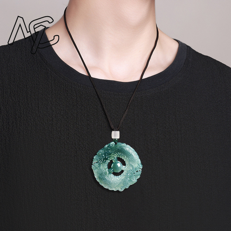 Natural Real Emerald Blue Wate - огляд і ціна Necklaces
