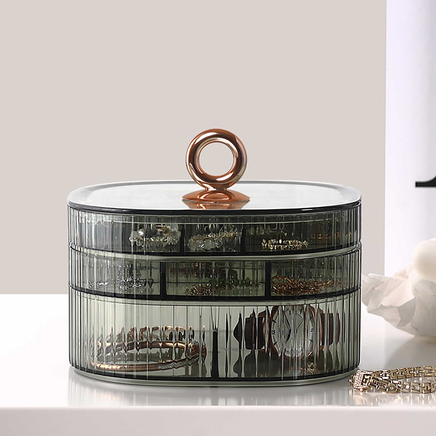 Transparent Jewelry Box 3-Laye - огляд і ціна Rings