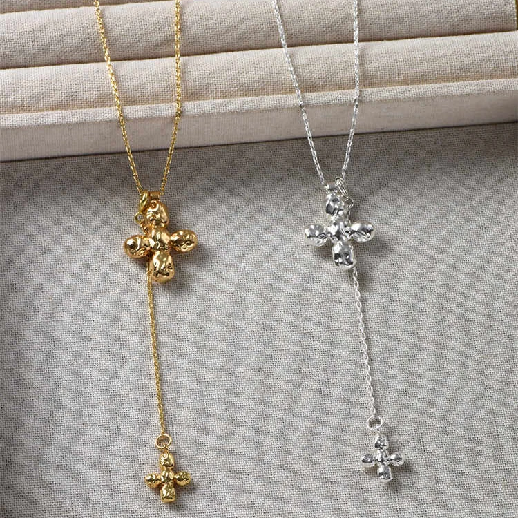 Europe America Big Heart Doubl - огляд і ціна Cross Pendant Necklace Gold