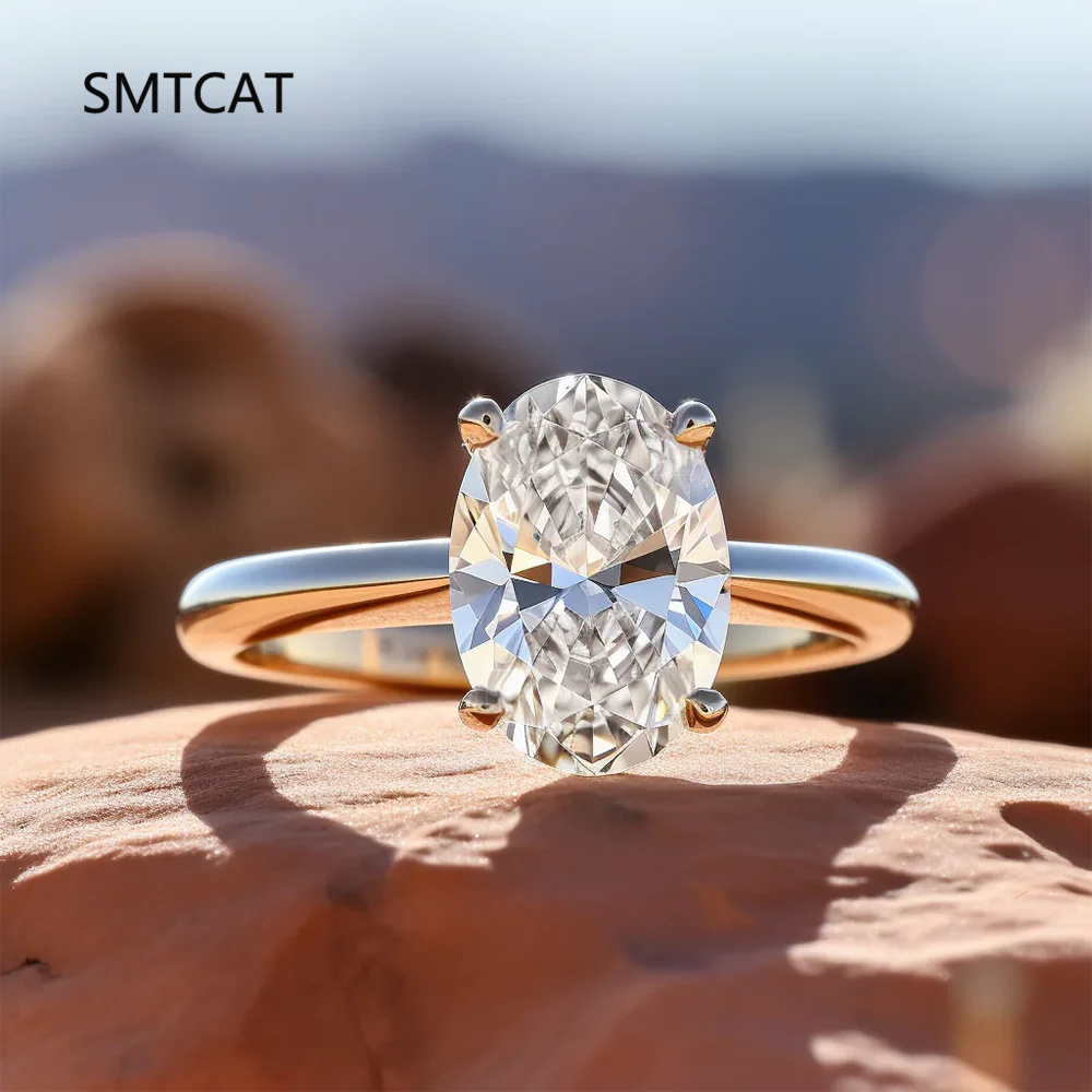 1/2/3 Carat Oval Cut Moissanit - огляд і ціна Moissanite Engagement Ring 1 Carat
