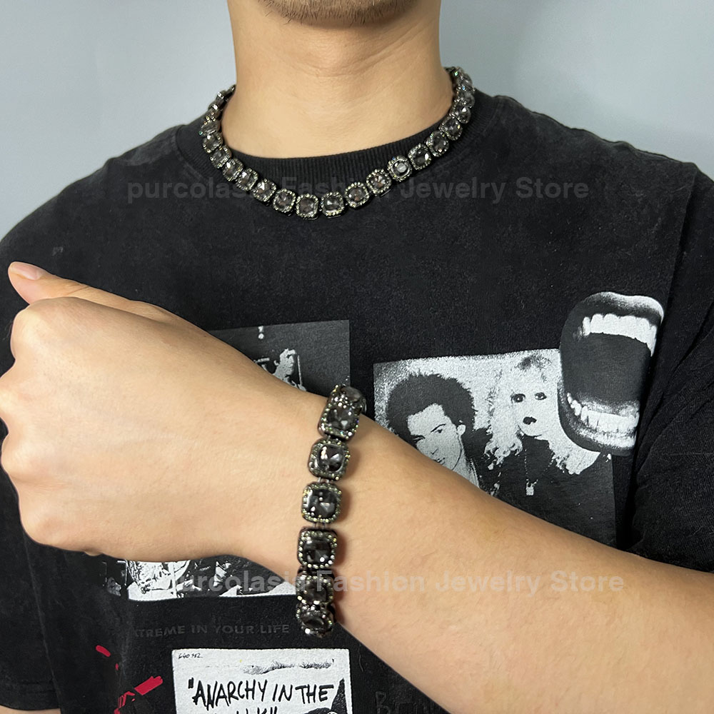 Brilliant Multi Colors Iced Ou - огляд і ціна Cuban Link Chain 12Mm