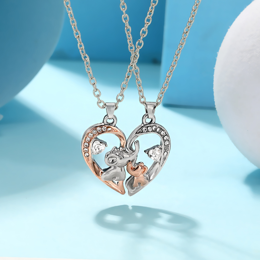 2Pcs Magnetic Matching Heart E - огляд і ціна Magnetic Couple Matching Necklaces