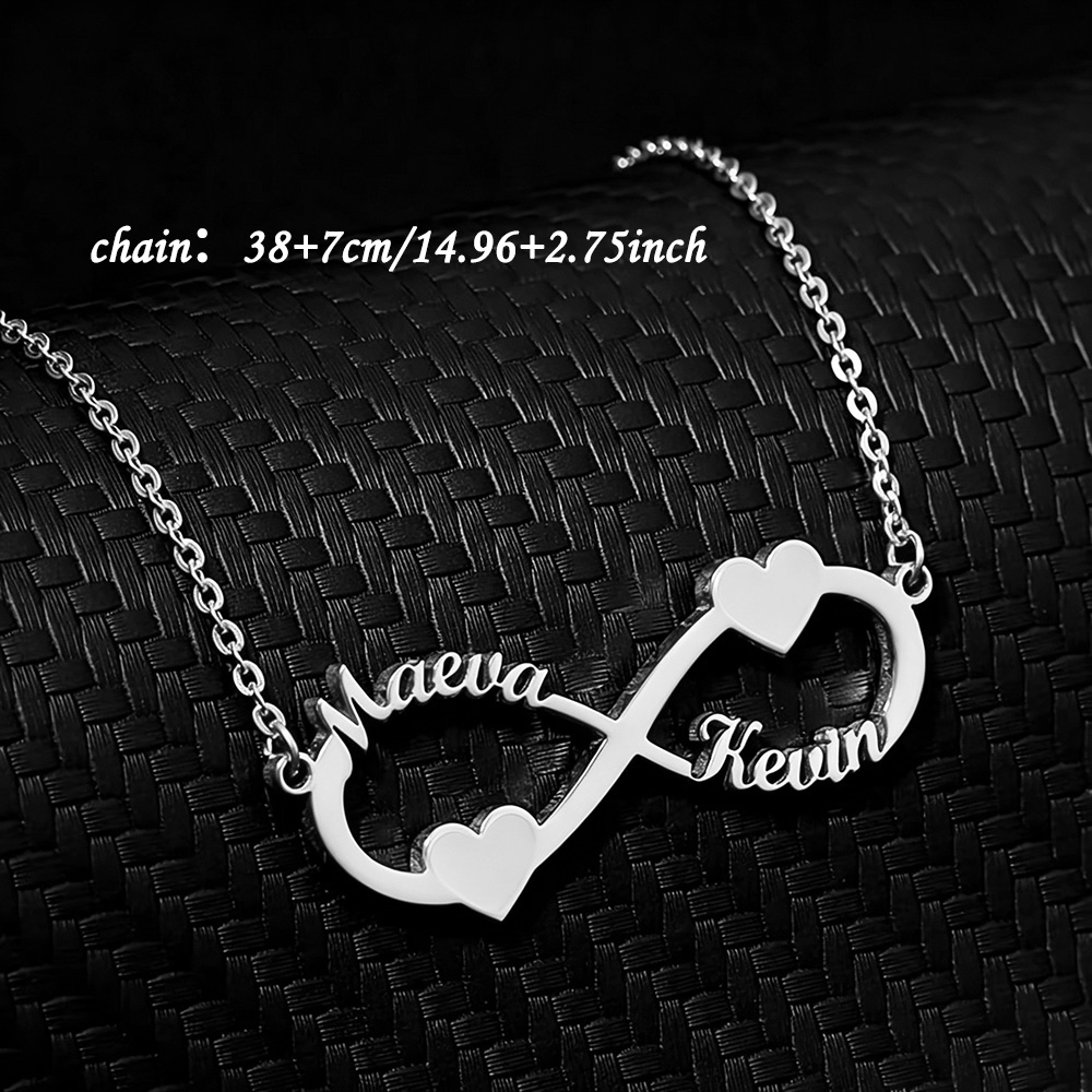 Custom Name Necklace Infinity  - огляд і ціна Custom Name Necklace Stainless Steel