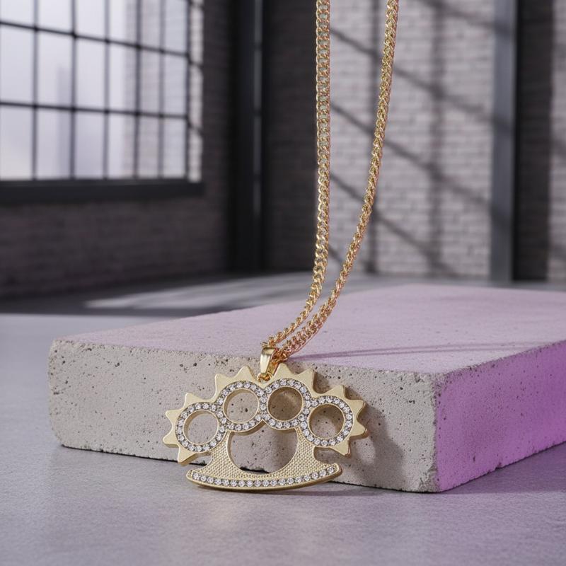 Y2K Punk Stainless Steel Penda - огляд і ціна Layered Pendant Necklace Aesthetic