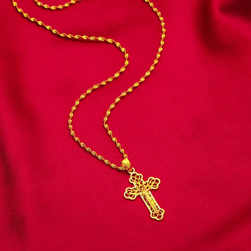 Briex Jewelry Ins Vintage Gold - огляд і ціна Cross Pendant Necklace Gold
