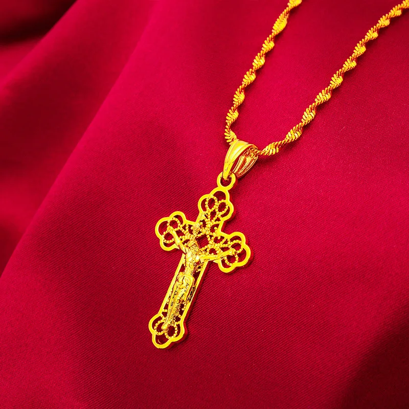 Briex Jewelry Ins Vintage Gold - огляд і ціна Cross Pendant Necklace Gold