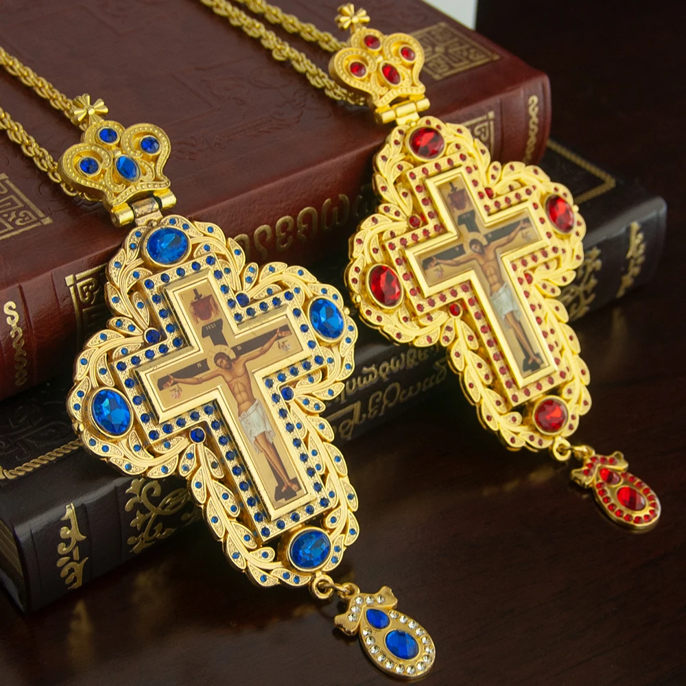 HTISOK Orthodox Bishop Pectora - огляд і ціна Cross Pendant Necklace Gold
