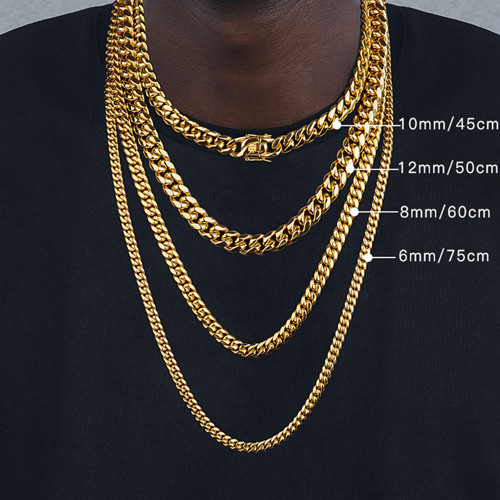 6mm/8mm/10mm/12mm Hip-Hop High - огляд і ціна Cuban Link Chain 12Mm