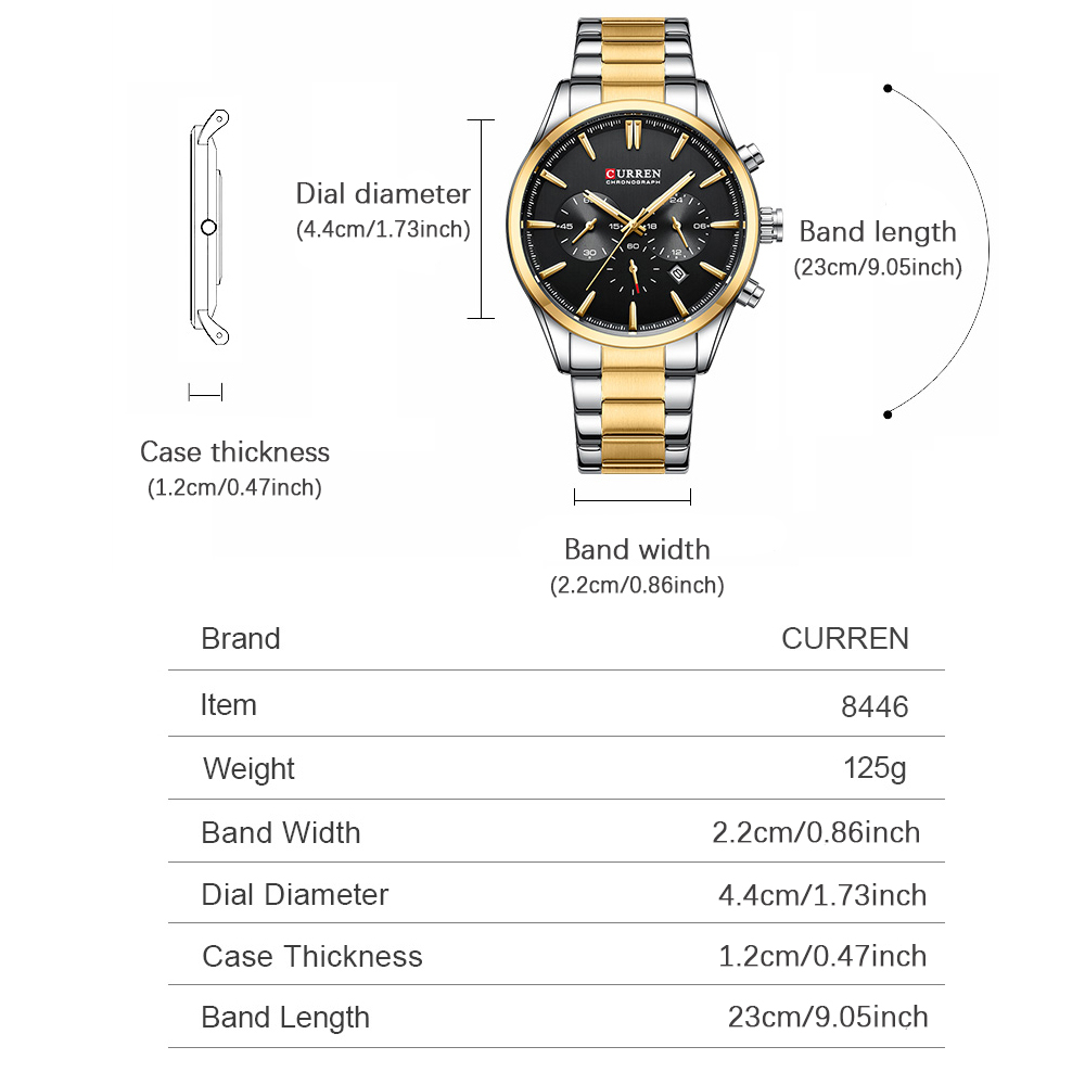 CURREN Casual Quartz Chrono Sp - огляд і ціна Watch Accessories
