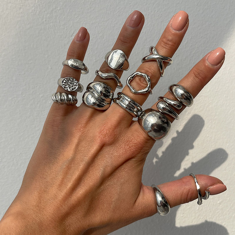 Fashion Vintage Metal Rings Fo - огляд і ціна Vintage Punk Knuckle Rings Set
