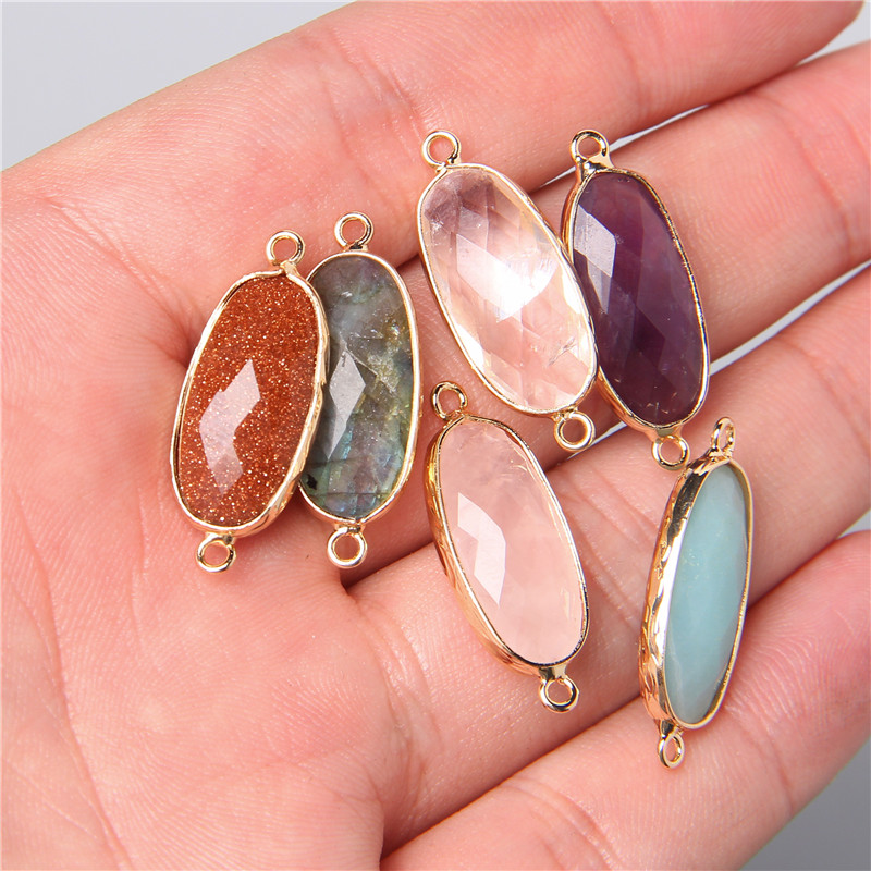 2pcs 10X26mm Natural Double Lo - огляд і ціна Crystal Pendant Necklace Natural Stone